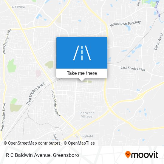 R C Baldwin Avenue map