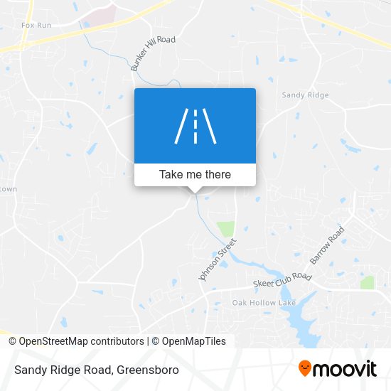 Sandy Ridge Road map