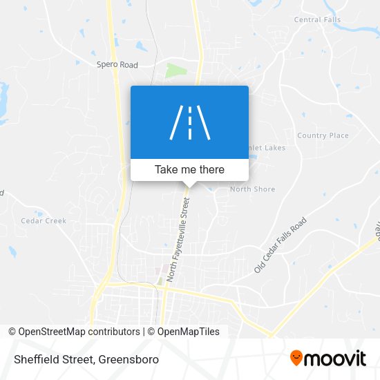Sheffield Street map