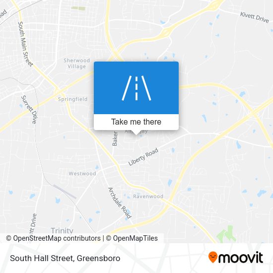 South Hall Street map