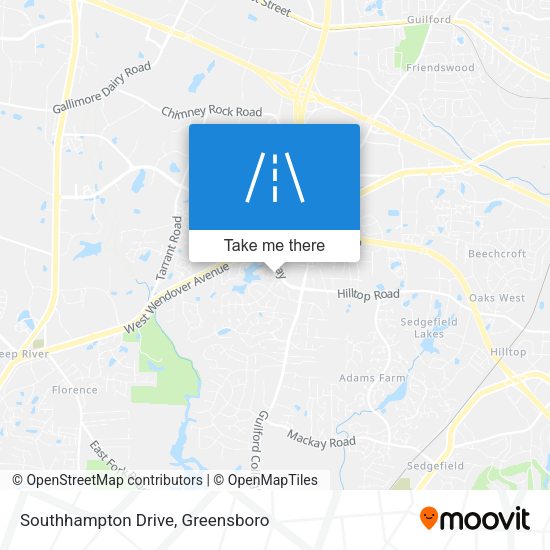 Mapa de Southhampton Drive