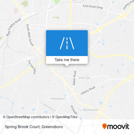 Mapa de Spring Brook Court