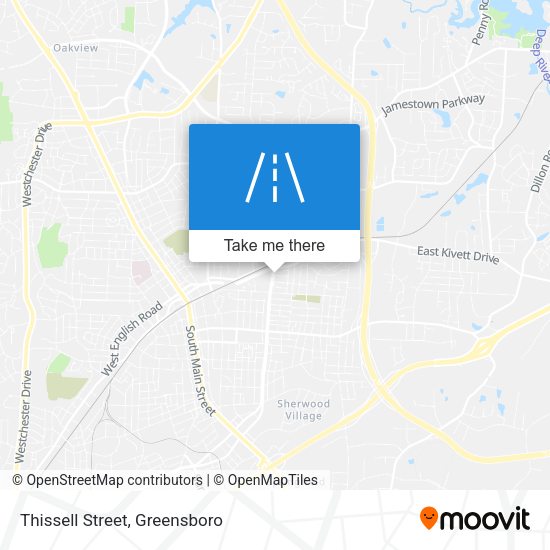 Mapa de Thissell Street