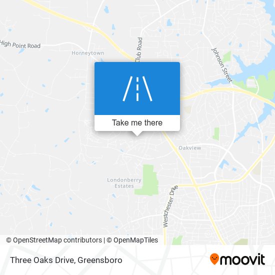 Mapa de Three Oaks Drive