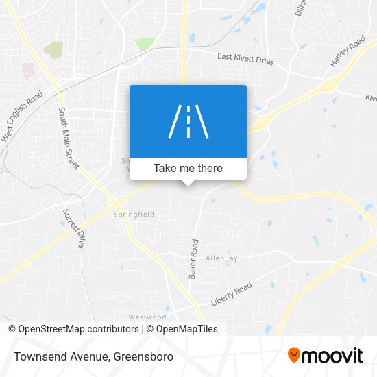 Townsend Avenue map