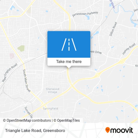 Mapa de Triangle Lake Road