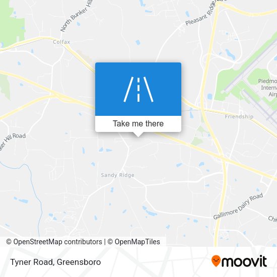 Mapa de Tyner Road
