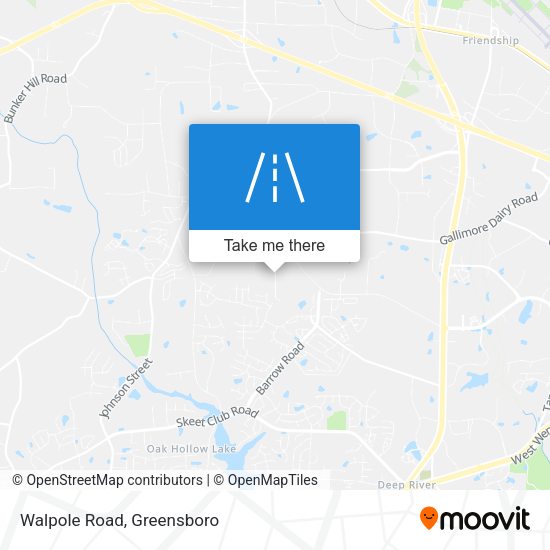 Mapa de Walpole Road