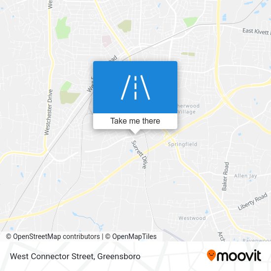 West Connector Street map