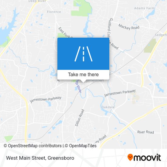 West Main Street map