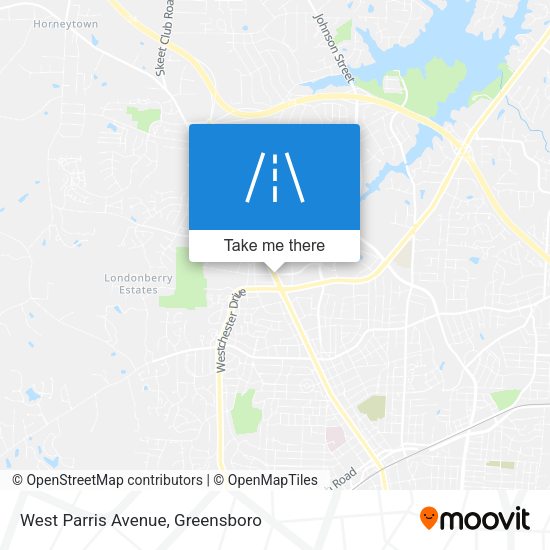 West Parris Avenue map