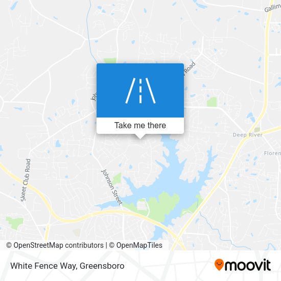 White Fence Way map
