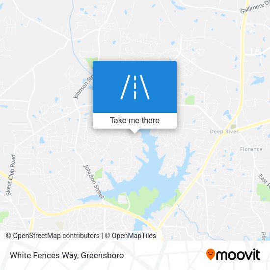 White Fences Way map