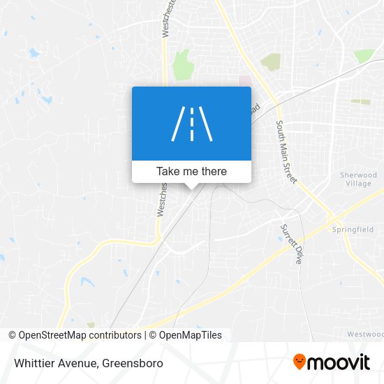 Whittier Avenue map