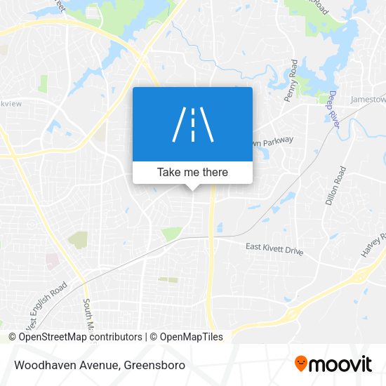 Mapa de Woodhaven Avenue