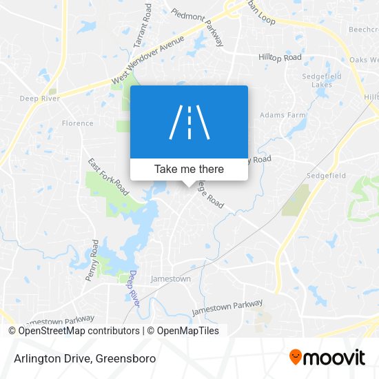 Arlington Drive map
