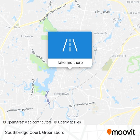 Mapa de Southbridge Court