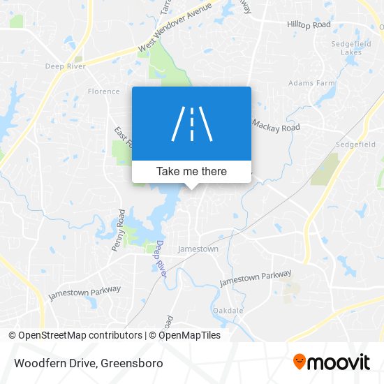 Woodfern Drive map