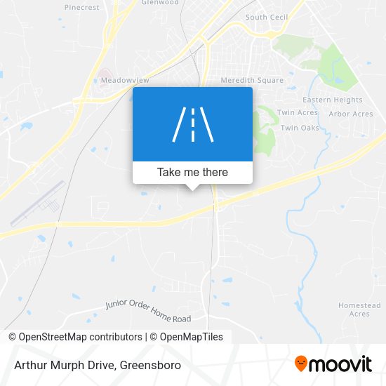 Arthur Murph Drive map