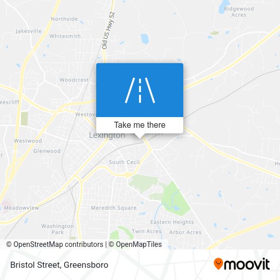 Mapa de Bristol Street