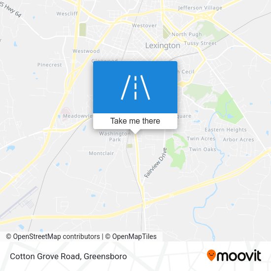 Cotton Grove Road map