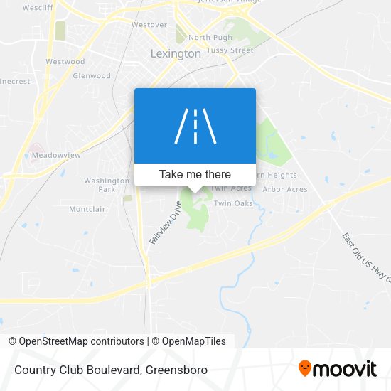 Country Club Boulevard map