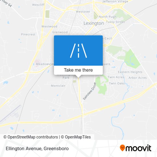 Ellington Avenue map