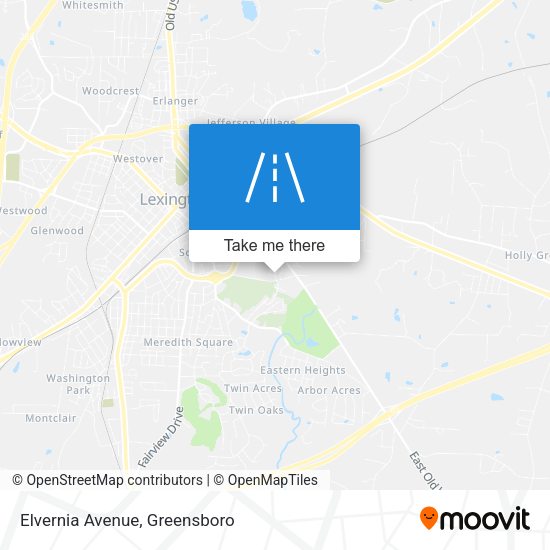 Elvernia Avenue map