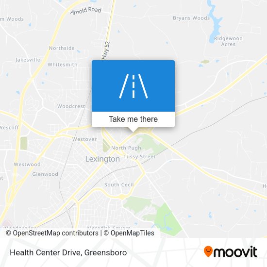 Health Center Drive map