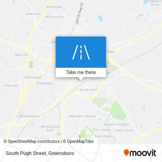 South Pugh Street map