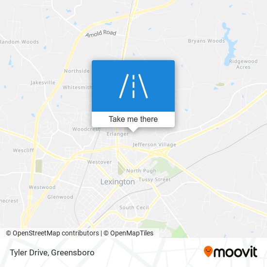 Tyler Drive map