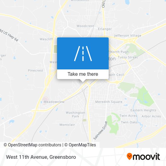 Mapa de West 11th Avenue