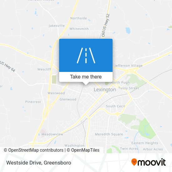 Mapa de Westside Drive