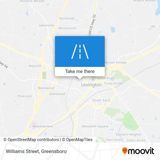 Williams Street map