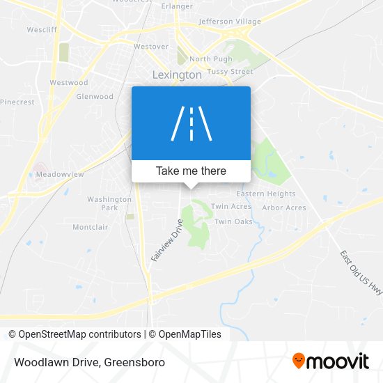 Woodlawn Drive map