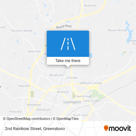 2nd Rainbow Street map