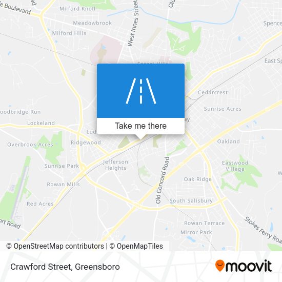 Mapa de Crawford Street
