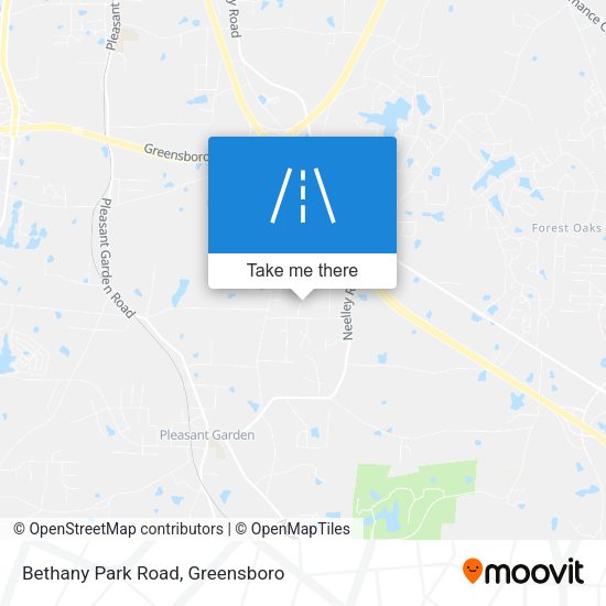 Bethany Park Road map