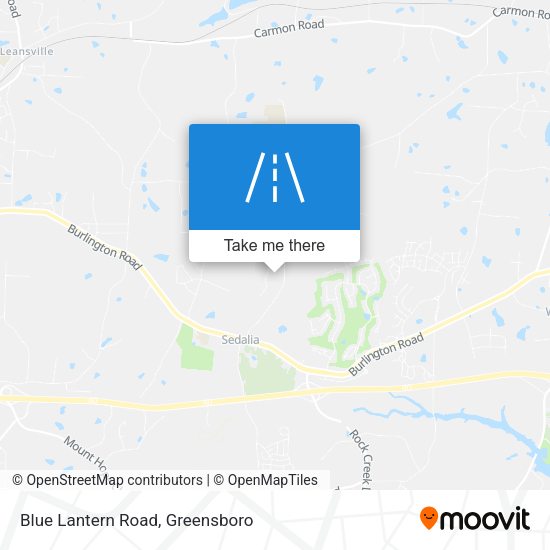 Blue Lantern Road map