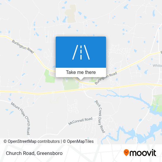 Mapa de Church Road