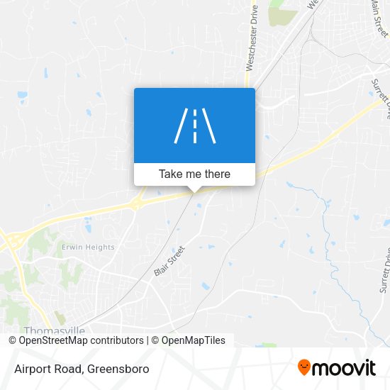 Mapa de Airport Road