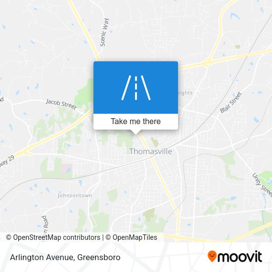 Mapa de Arlington Avenue