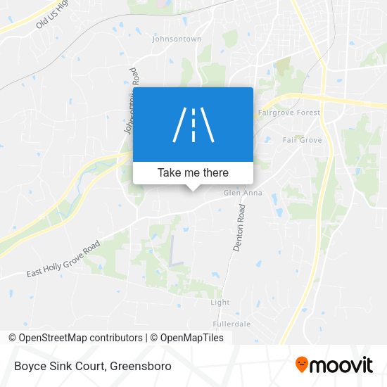Boyce Sink Court map