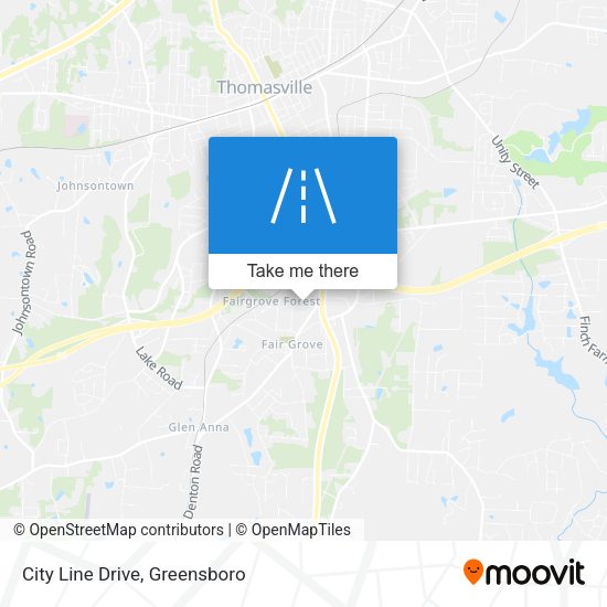 City Line Drive map