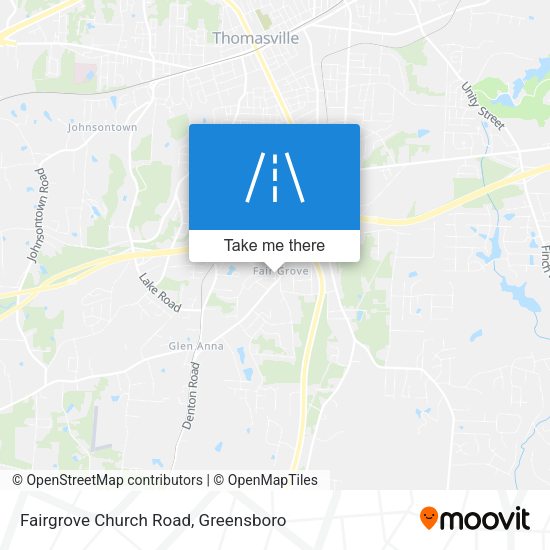Fairgrove Church Road map