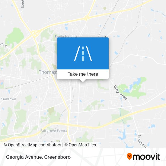 Mapa de Georgia Avenue