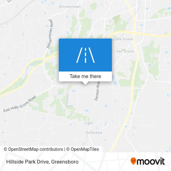 Hillside Park Drive map
