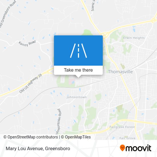 Mary Lou Avenue map