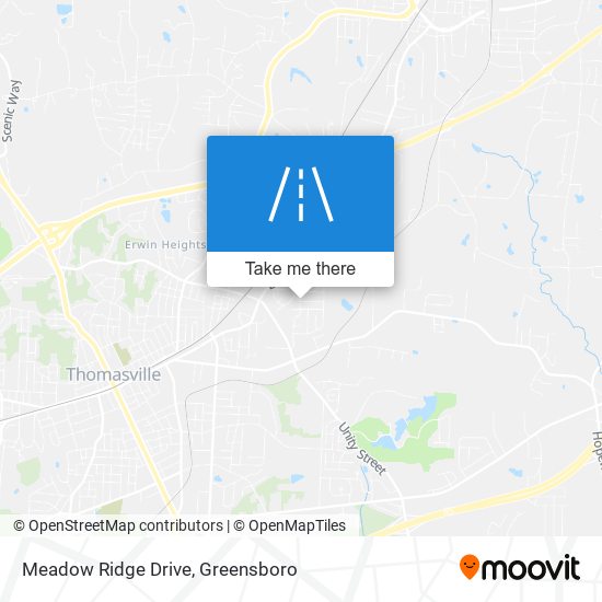 Meadow Ridge Drive map