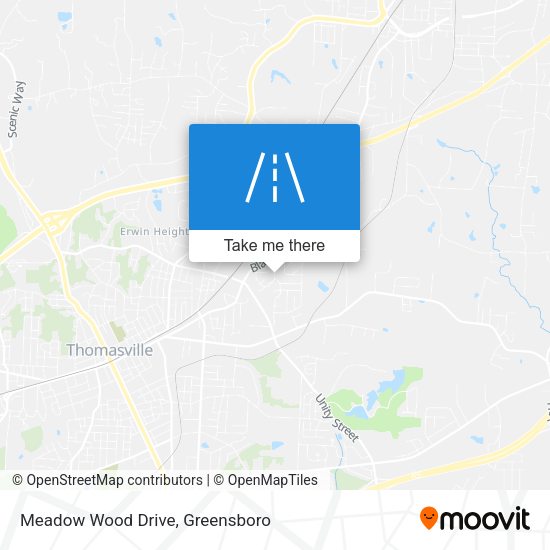 Meadow Wood Drive map